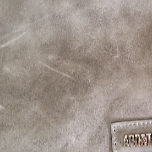 Agustino Gray Leather Clutch NEW! - Picture 6 of 6